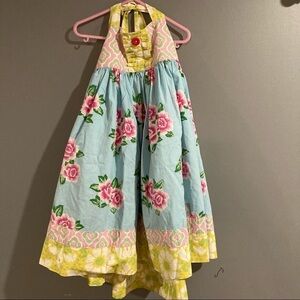 Eleanor Rose Floral Halter Dress